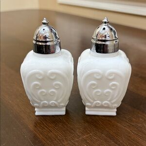 Imperial Milk Glass Salt and Pepper Shakers